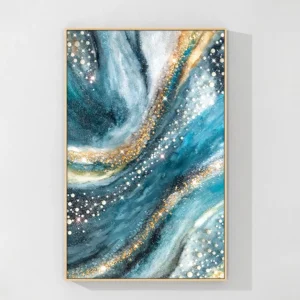 All products. turquoise geode resin wall art with 3d pearl