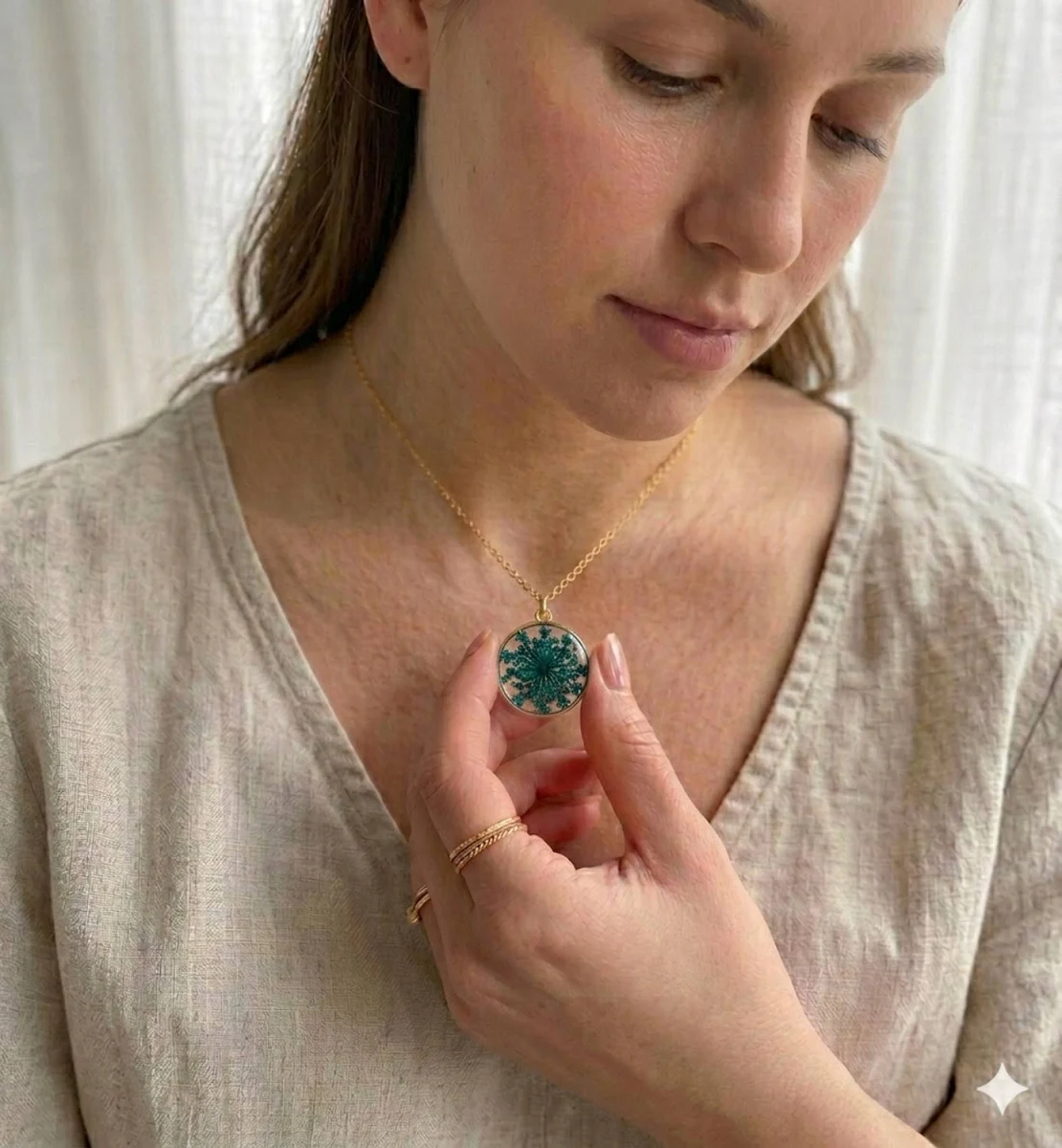 floral round resin pendant floral round resin pendant